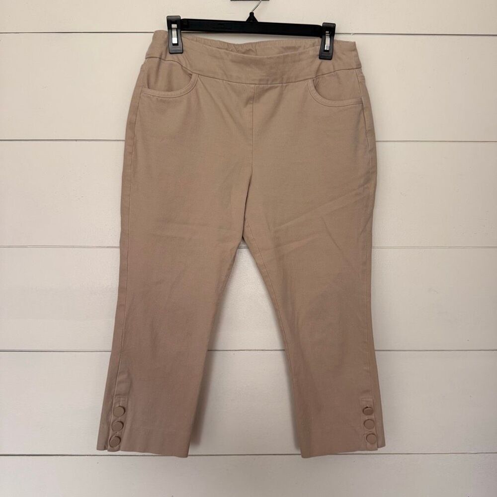 Soft Surroundings Women’s Petite Medium Khaki Cropped Pants Ankle